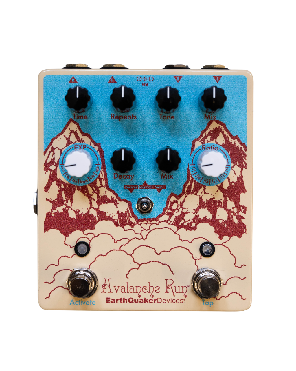 EarthQuaker Devices Avalanche Run V2 Stereo Reverb and Delay Pedal